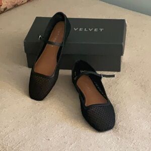 Mint Velvet Black Mesh Women's Shoes